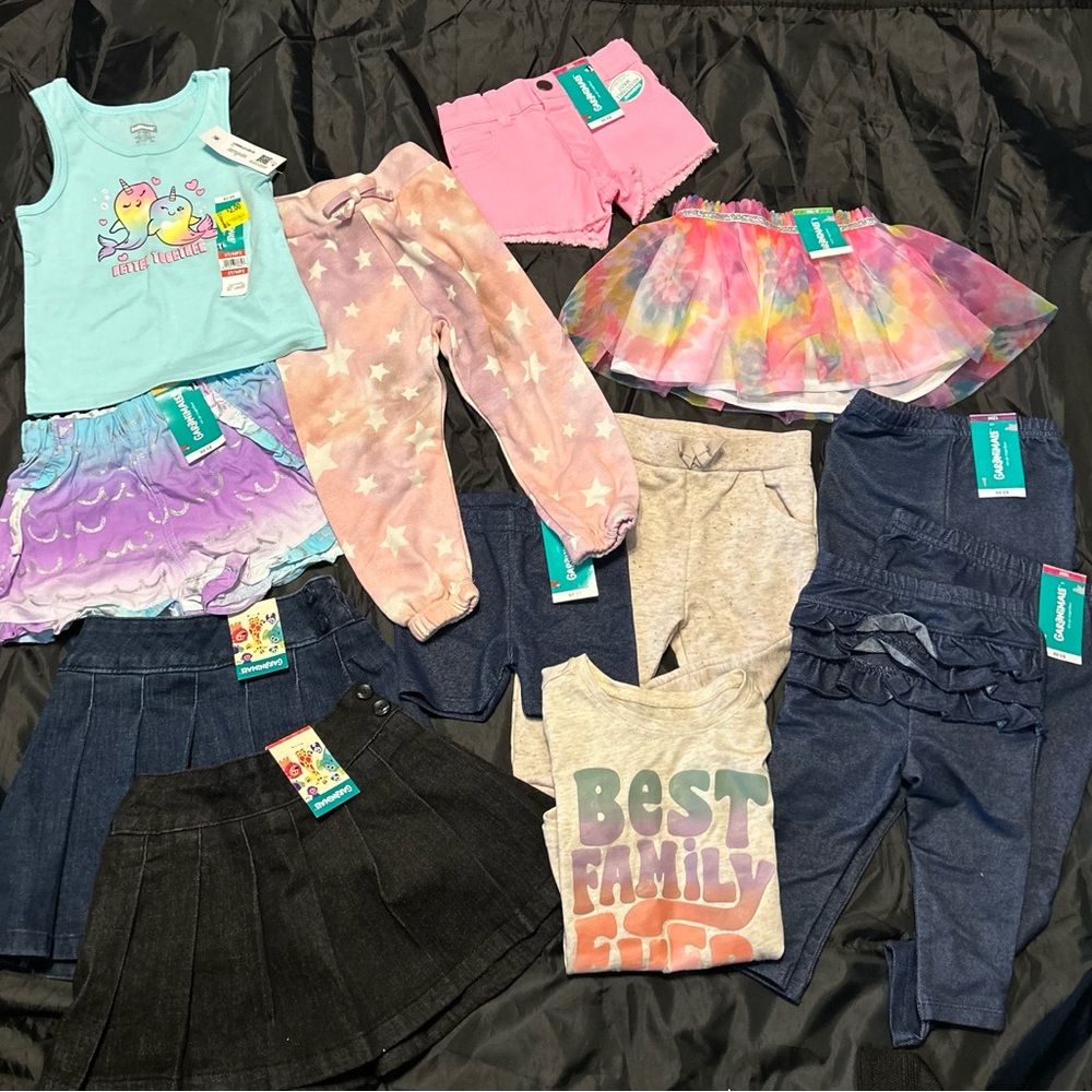 13 piece lot of infant toddler girls clothes 6 months to 3T NWT